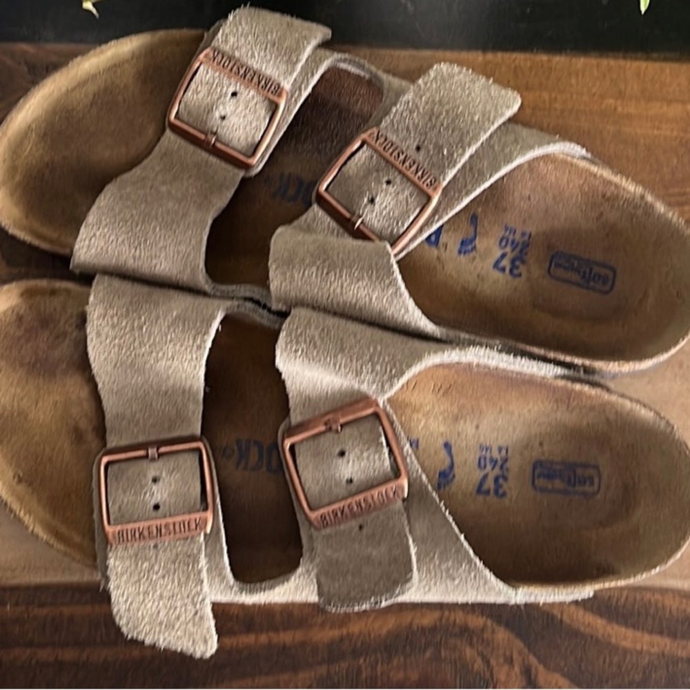 Birkenstocks Arizona Soft Foot Bed Suede Size 37